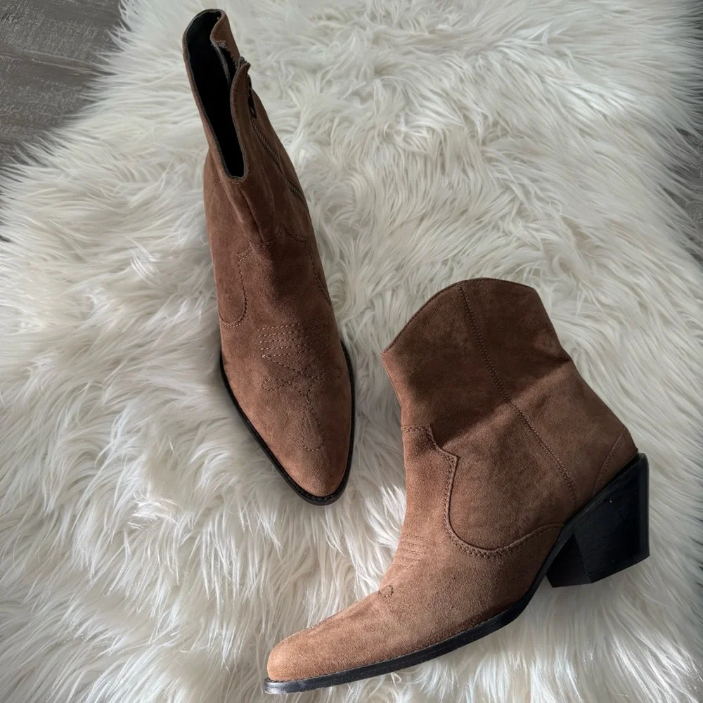 Spell Safari Suede Ankle Boots in Chocolate EU 39 - Picture 2 of 9